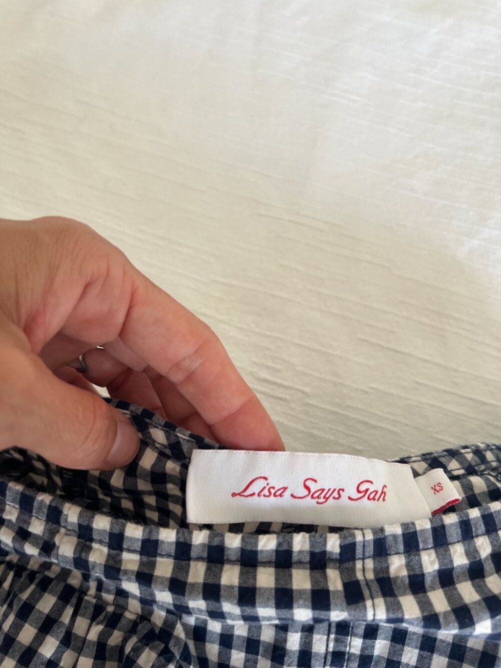 Lisa Says Gah! Maeve Skirt - Midnight Check Size XS (24" at High Waist) - Picture 2 of 2
